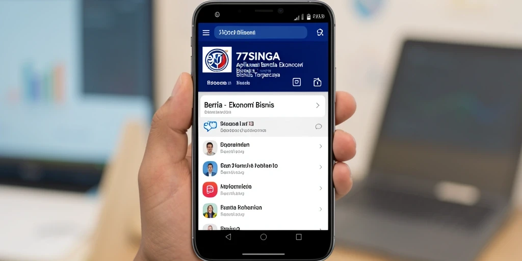 Tampilan antarmuka aplikasi 77SINGA yang menarik dan informatif.