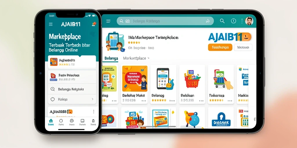 Tampilan antarmuka AJAIB11 yang modern dan fungsional untuk belanja online.